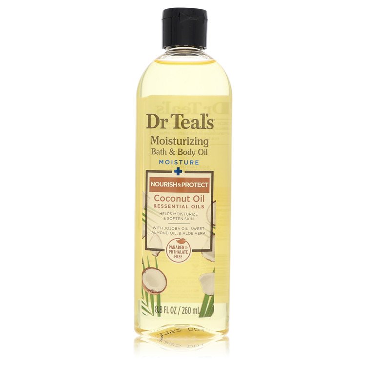 Dr Teal's Moisturizing Bath & Body Oil 8.8 oz Nourishing Coconut Oil with Essensial Oils, Jojoba Oil, Sweet Almond Oil and Cocoa Butter For Women By Dr Teal's