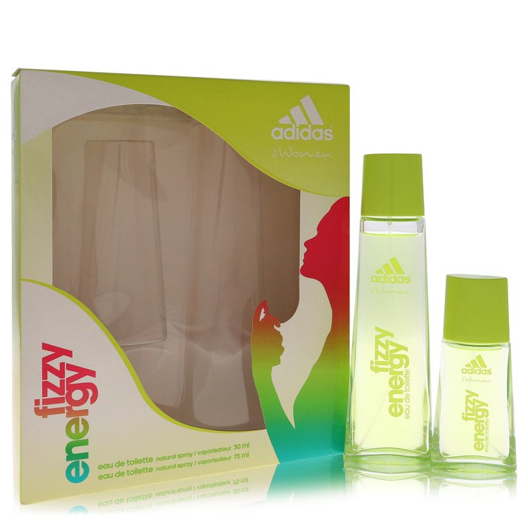 Adidas Fizzy Energy Gift Set By Adidas 2.5 oz Eau De Toilette Spray + 1 oz Eau De Toilette Spray For Women By Adidas