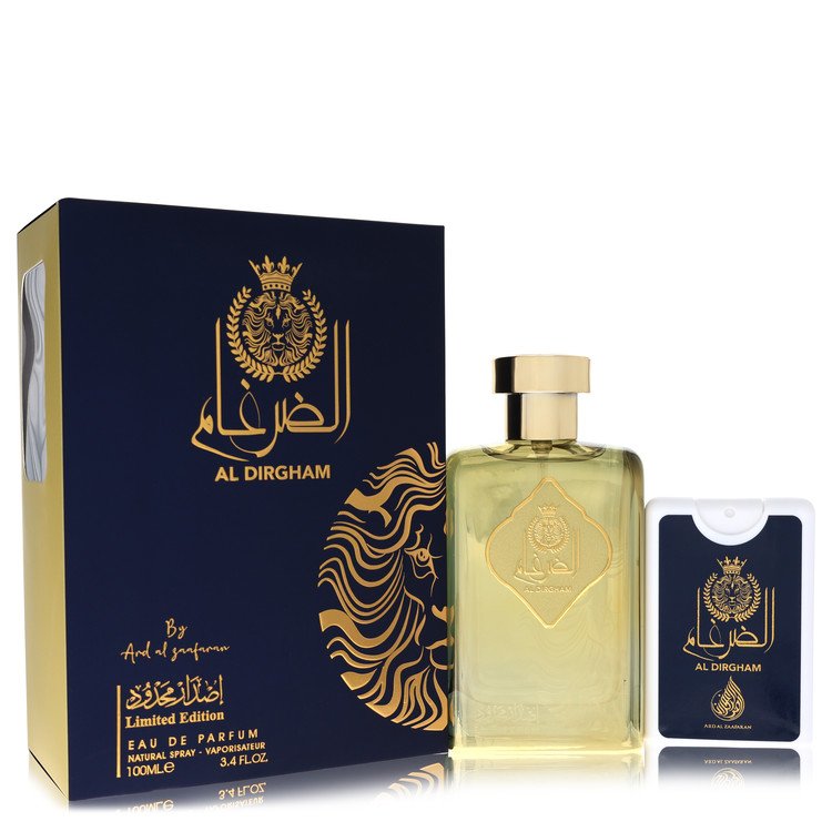 Ard Al Zaafaran Al Dirgham 3.4 oz Eau De Parfum Spray +.65 Mini EDP Spray (Limited Edition Unisex) For Men By Al Zaafaran
