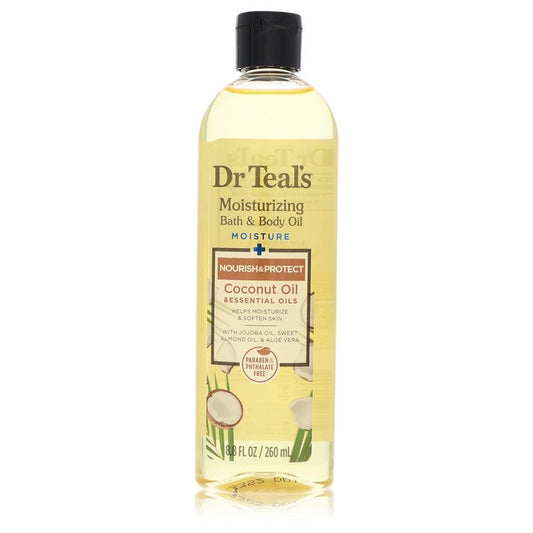 Dr Teal's Moisturizing Bath & Body Oil 8.8 oz Nourishing Coconut Oil with Essensial Oils, Jojoba Oil, Sweet Almond Oil and Cocoa Butter For Women By Dr Teal's