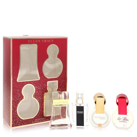 Ellen Tracy Gift Set By Ellen Tracy 0.5 oz Ellen Tracy EDP Spray + 0.5 oz Tracy EDP Spray + 0.5 oz Ellen Tracy Bronze + 0.5 oz Love Notes EDP Spray For Women By Ellen Tracy