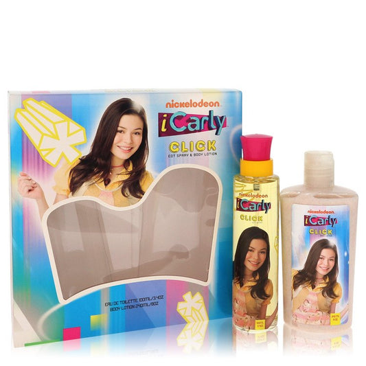 Icarly Click Gift Set By Marmol & Son 3.4 oz Eau De Toilette Spray + 8 oz Body Lotion For Women By Marmol & Son