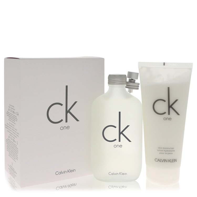 Ck One Gift Set By Calvin Klein 6.7 oz Eau De Toilette Spray + 6.7 oz Body Moisturizer For Men By Calvin Klein