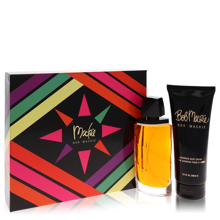 Mackie Gift Set By Bob Mackie 3.4 oz Eau De Toilette Spray + 6.8 oz Body Cream For Women By Bob Mackie