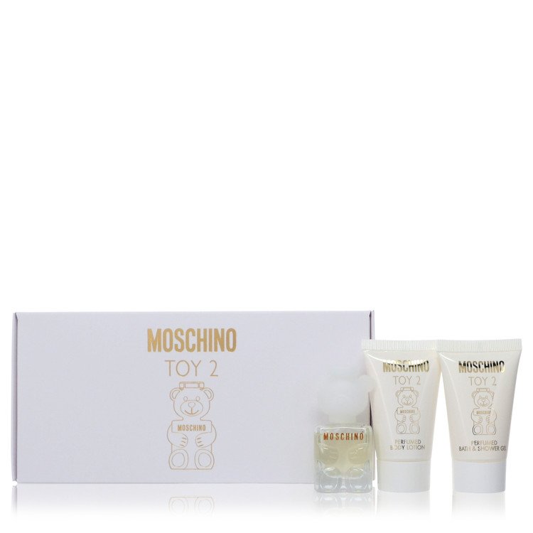 Moschino Toy 2 Gift Set By Moschino .17 oz Mini EDP Spray + .8 oz Body Lotion + .8 oz Shower Gel For Women By Moschino