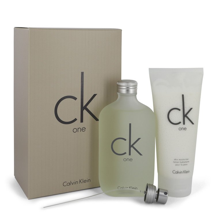 Ck One Gift Set By Calvin Klein 6.7 oz Eau De Toilette Spray + 6.7 oz Body Moisturizer For Women By Calvin Klein