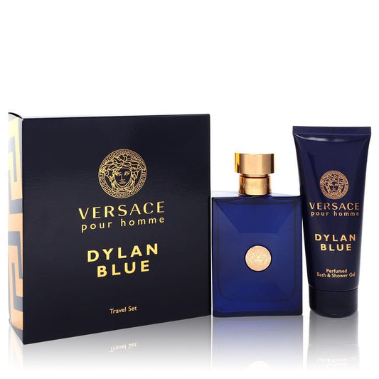 Versace Pour Homme Dylan Blue Gift Set By Versace 3.4 oz Eau de Toilette Spray + 3.4 oz Shower Gel For Men By Versace