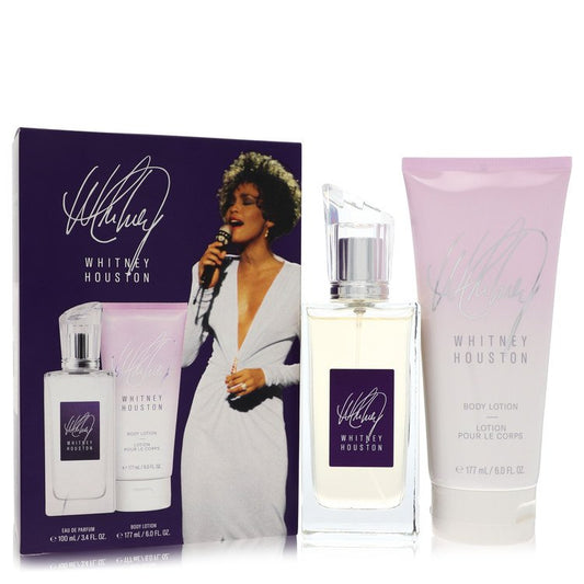 Whitney Houston Gift Set By Whitney Houston 3.4 oz Eau De Parfum Spray + 6 oz Body Lotion For Women By Whitney Houston